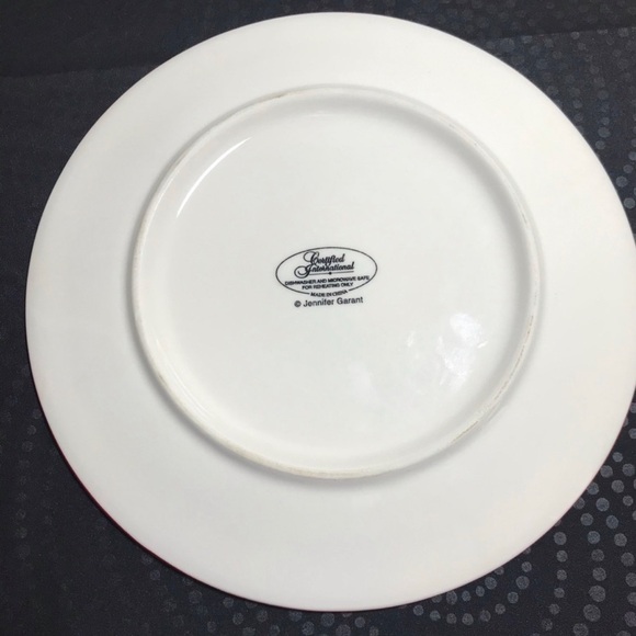Vintage Oui” Salad/Dessert/Appetizer Plate Paris Chef Bicycle Jennifer G… - Picture 3 of 3